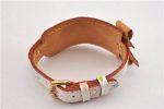 Auth Louis Vuitton Monogram Multicolor Bracelet Porto Address M92594 White 8914F Fashion