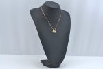 Authentic Christian Dior Gold Tone Rhinestone Chain Pendant Necklace CD 1383G Discount