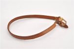 Auth Louis Vuitton Leather Strap For Pochette Accessoires Beige 13.8  LV 1261G Sale