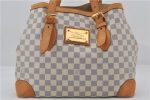 Auth Louis Vuitton Damier Azur Hampstead MM Shoulder Tote Bag N51206 LV 2593E For Cheap