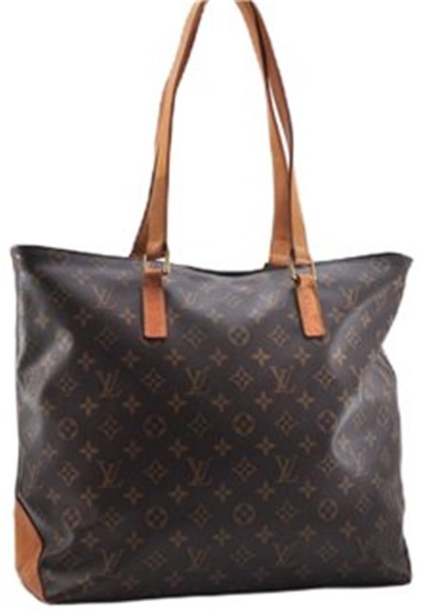 Auth Louis Vuitton Monogram Cabas Mezzo Shoulder Tote Bag M51151 LV Junk 0481F For Sale