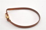 Auth Louis Vuitton Leather Strap For Pochette Accessoires Beige 13.8  LV 1265G Fashion