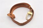 Auth Louis Vuitton Leather Strap For Pochette Accessoires Beige 13.8  Junk 1258G Fashion