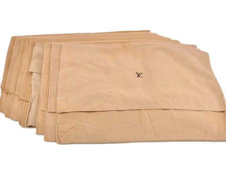 Authentic Louis Vuitton Dust Bag 10 Set Cotton Beige 17.9x13.4x0.2 LV 9870F Cheap