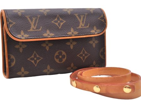 Auth Louis Vuitton Monogram Pochette Florentine Pouch Waist Bag M51855 LV 2463E Sale