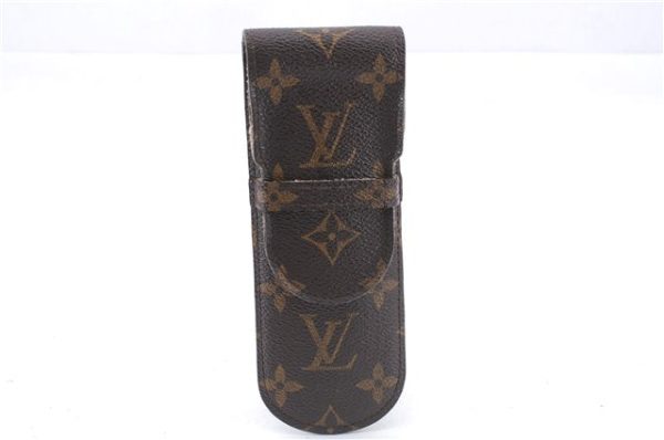 Authentic Louis Vuitton Monogram Etui Styro Pen Case M62990 LV 2696E For Sale