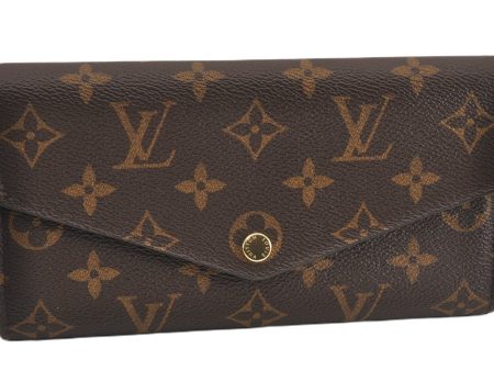 Authentic Louis Vuitton Monogram Portefeuille Sarah Purse Wallet M60531 LV 9024F Online now