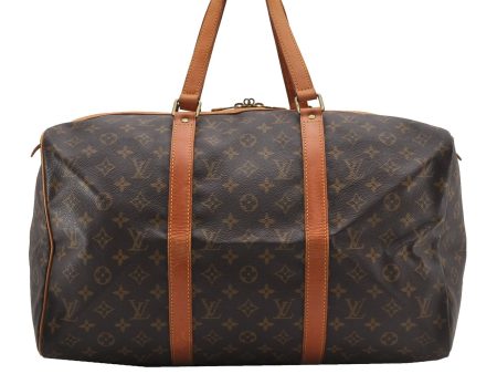 Authentic Louis Vuitton Monogram Sac Souple 45 Hand Boston Bag M41624 LV 8889F Online Sale