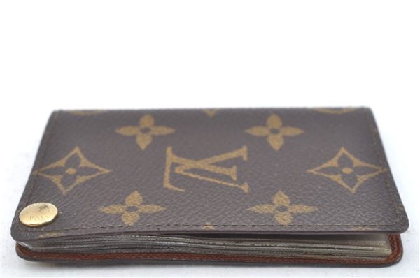 Auth Louis Vuitton Monogram Porte Cartes Credit Pression M60937 Card Case J6810 For Cheap