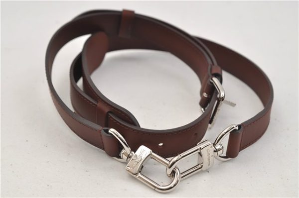 Authentic Louis Vuitton Leather Shoulder Strap Brown 38.6-47.8  LV 2247E Online now