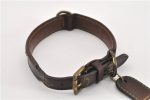 Authentic Louis Vuitton Monogram Collar Baxter MM Dog Collar M58071 LV 1240G Supply