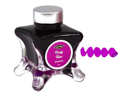 Diamine Inkvent Shimmer Ink Bottle, Party Time - 50ml Online Hot Sale