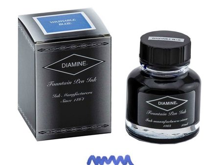 Diamine Washable Blue Ink Bottle - 30ml on Sale