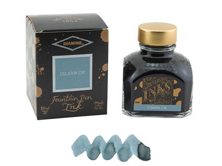 Diamine Celadon Cat Ink Bottle - 80ml Cheap