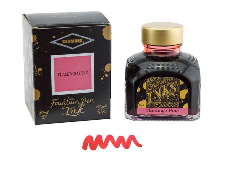 Diamine Flamingo Pink Ink Bottle - 80ml Fashion