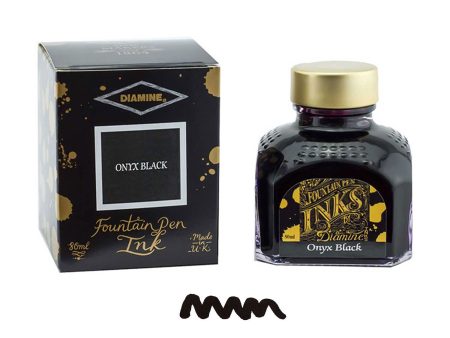 Diamine Onyx Black Ink Bottle - 80ml Discount