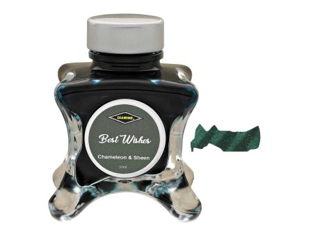 Diamine Inkvent Chameleon & Sheen Ink Bottle, Best Wishes - 50ml Supply