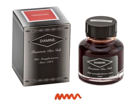 Diamine Vermillion Ink Bottle - 30ml on Sale