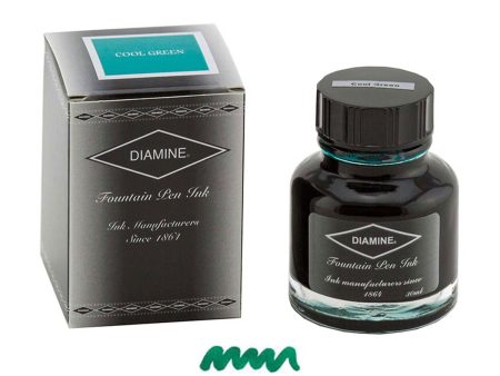 Diamine Cool Green Ink Bottle - 30ml Hot on Sale