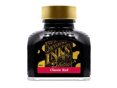 Diamine Classic Red Ink Bottle - 80ml For Discount