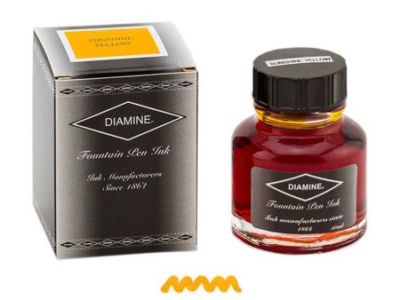 Diamine Sunshine Yellow Ink Bottle - 30ml Supply