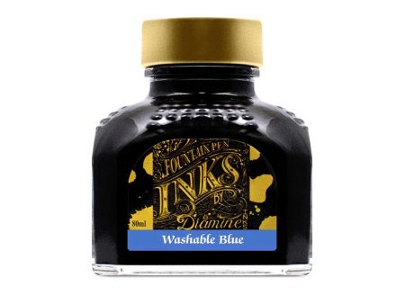 Diamine Washable Blue Ink Bottle - 80ml Discount